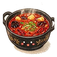 手绘食物插画：回味无穷，麻辣火锅